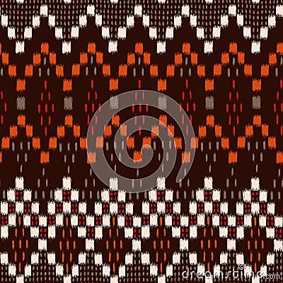 Ikat geometric Vector Illustration