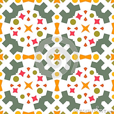 Ikat geometric folklore ornament. Seamless striped pattern Stock Photo