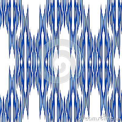 Ikat Ogee Background Vector Illustration