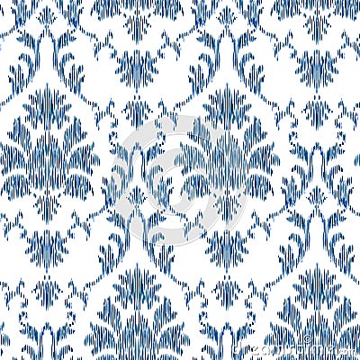 Ikat Ogee Background Stock Photo