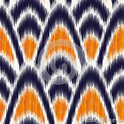 Ikat Pattern Vector Illustration