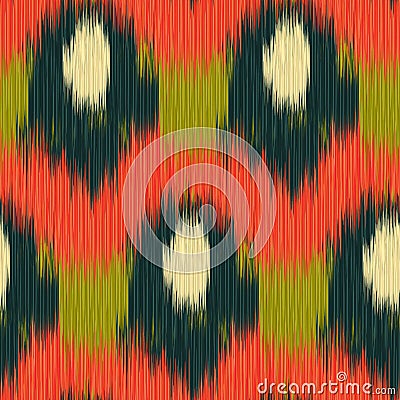 Ikat Pattern Vector Illustration