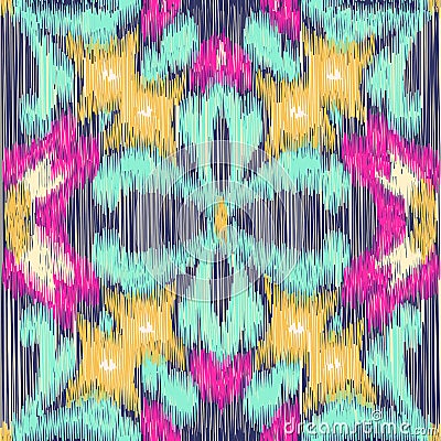 Ikat Pattern Vector Illustration