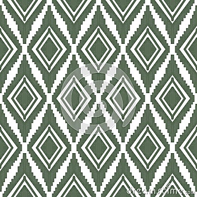 Ikat pattern textile fabric ethnic tribal motif mandalas geometric native boho bohemian carpet aztec American Stock Photo