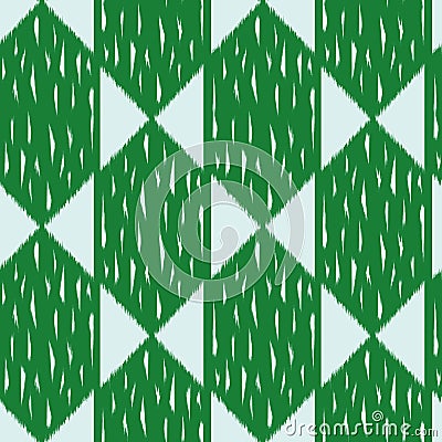 Ikat Seamless Pattern Design for Fabric Stock Photo