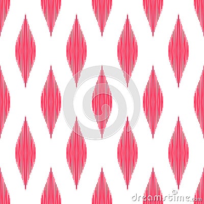 Ikat seamless pattern. Tribal background. Vector Illustration