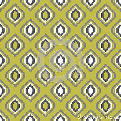 Ikat seamless pattern for web design or home decor Vector Illustration