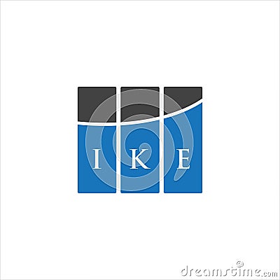 IKE letter logo design on WHITE background. IKE creative initials letter logo concept. IKE letter design Vector Illustration