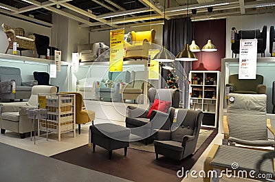 Welcome to Ikea Istanbul Kartal Anatolium shopping center Editorial Stock Photo