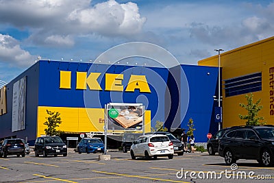 IKEA retail store in Ottawa, Canada Editorial Stock Photo