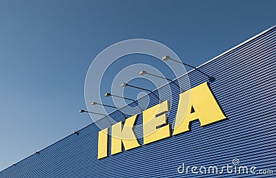 IKEA sign on Ikea market Editorial Stock Photo