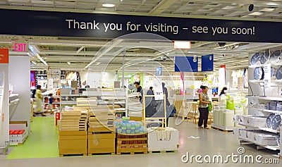 Ikea Store Exit Editorial Stock Photo