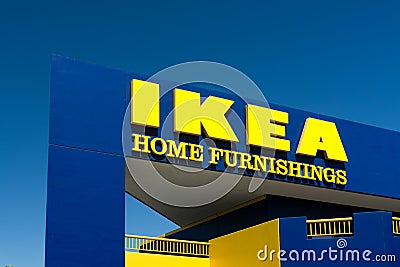 Ikea Store Exterior Editorial Stock Photo