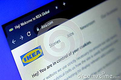 Ikea store logo Editorial Stock Photo