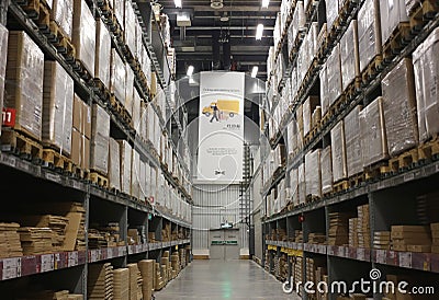 IKEA Warehouse Editorial Stock Photo