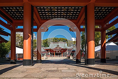 Ikuta-jinjya shrine It is a shrine in Kobe Stock Photo