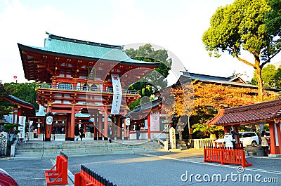 Ikuta Shrine of Kobe Editorial Stock Photo