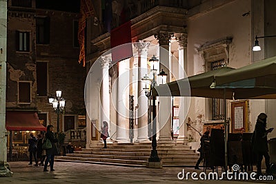 Il teatro La Fenice downtown venice Editorial Stock Photo