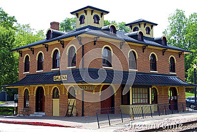 Illinois Central Railroad Depot 808909 Editorial Stock Photo