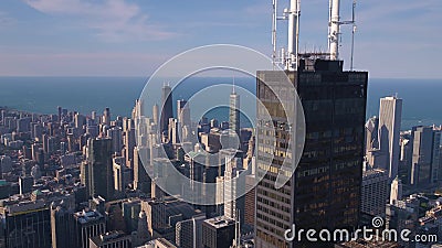 Illinois Chicago julho de 2017 aéreo Sunny Day 4K inspira 2 Illinois Chicago julho de 2017 aéreo Sunny Day 4K inspira 2