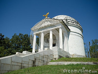 Illinois Memorial of Vicksburg Civil War Stock Photo