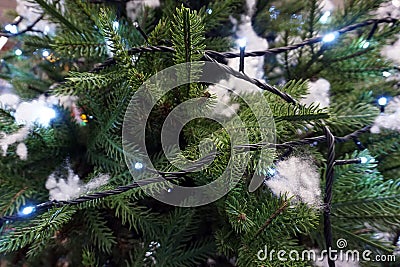 Illuminated christmas tree decoration for hollyday Stock Photo