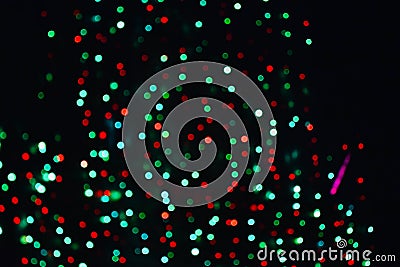 Illuminated colourful glowing lights background photo Stock Photo