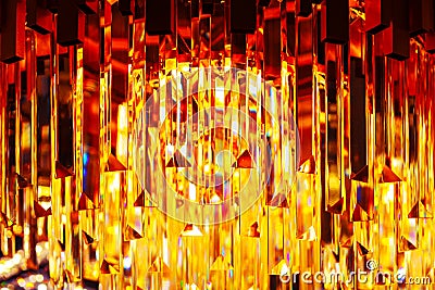 illuminated crystal luster Stock Photo