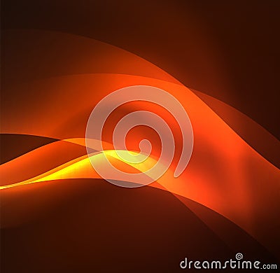 Illuminated neon waves Vector Illustration