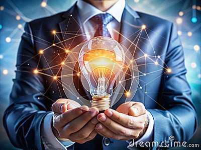 Illuminating Business Growth How DataDriven Insights Power Innovation Through CRM and Digital Networks Stock Photo