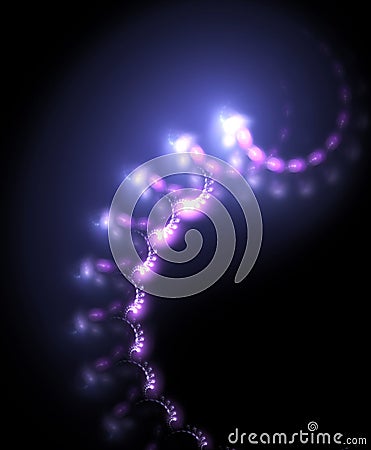 Illumination spiral fractal Stock Photo