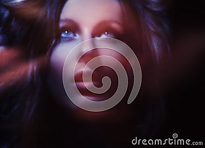 Illusive face Stock Photo