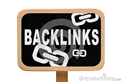 Illustrated Backlinks Sign Cartoon Illustration