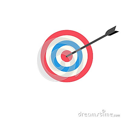 Bulls eye target illustration Stock Photo