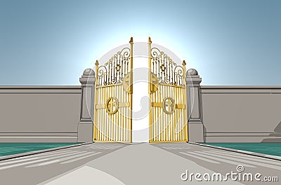 Heavens Pearly Gates Stock Photo