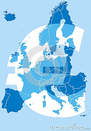 Europe map Vector Illustration