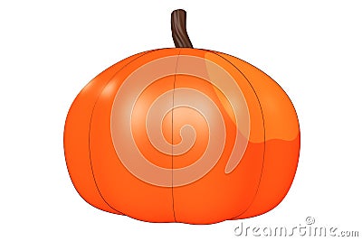 Illustrated Pumpkin Stock Photo