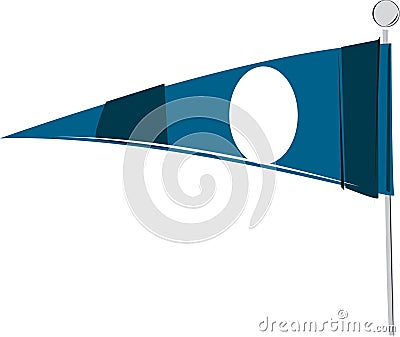 Illustrated Sports Pennant Vector Illustration