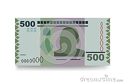 Tanzania money set bundle banknotes. Vector Illustration