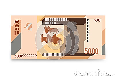 Congo money set bundle banknotes. Vector Illustration