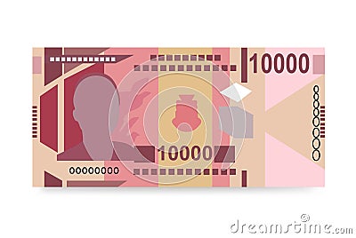 Guinea money set bundle banknotes. Vector Illustration