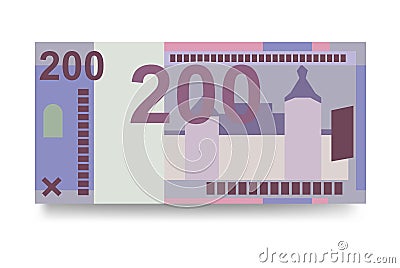 Belarus money set bundle banknotes. Vector Illustration