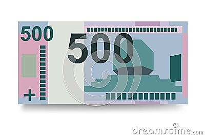 Belarus money set bundle banknotes. Vector Illustration