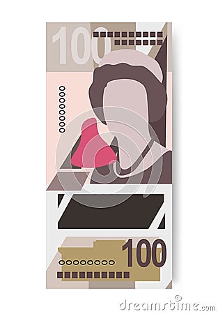 Anguilla, Antigua and Barbuda, Dominica, Grenada, Montserrat, Saint money set bundle banknotes. Vector Illustration