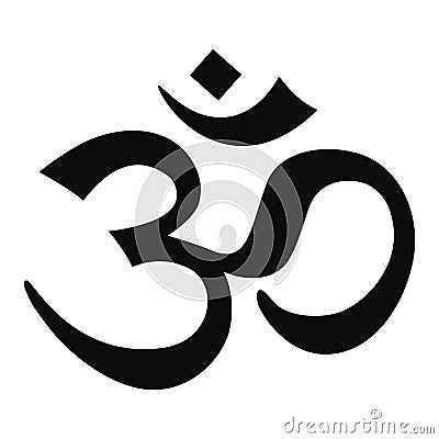 Hindu om sign Stock Photo