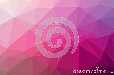 Illustration of abstract Pink horizontal low poly background. Beautiful polygon design pattern Stock Photo