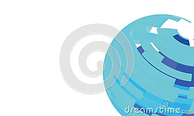 Illustration of abstract technology. Cartoon Illustration