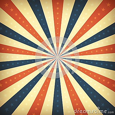 American Vintage Background Vector Illustration