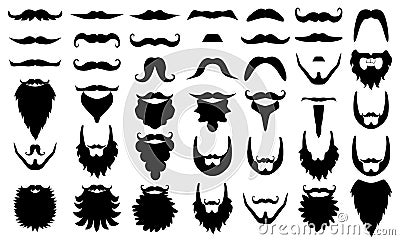 Illustration of accessory such as moustaches, photo booth props. Vector Illustration