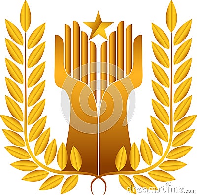 Award winner logo Stock Photo